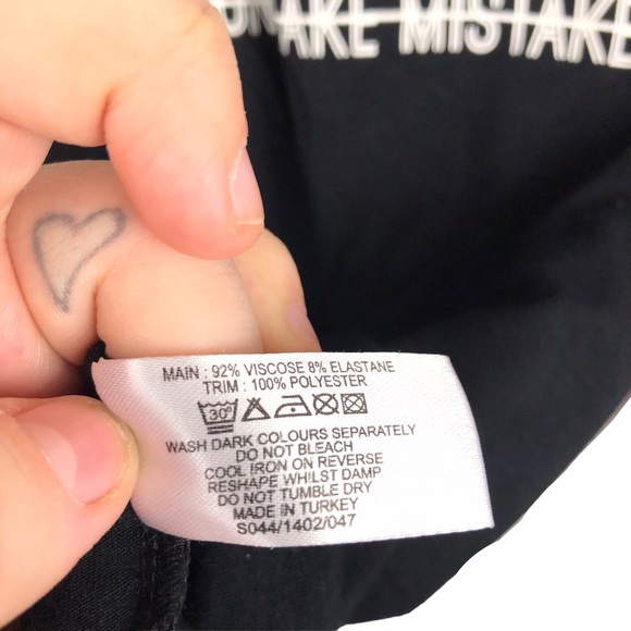 SELECT S I Don’t Make Mistakes Mesh Cutout Cold Shoulder Long Sleeve Crop Top - Picture 6 of 8